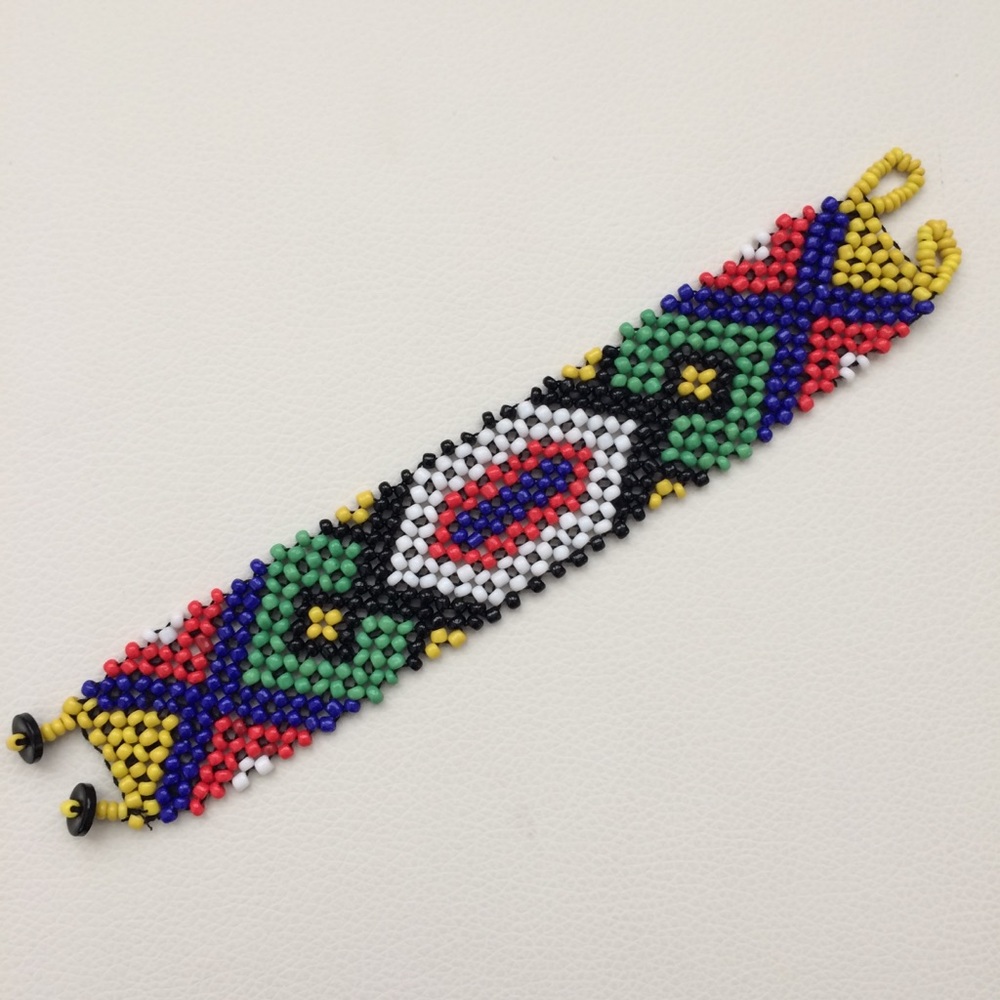 Handmade ethnic tribal beaded bracelet OS